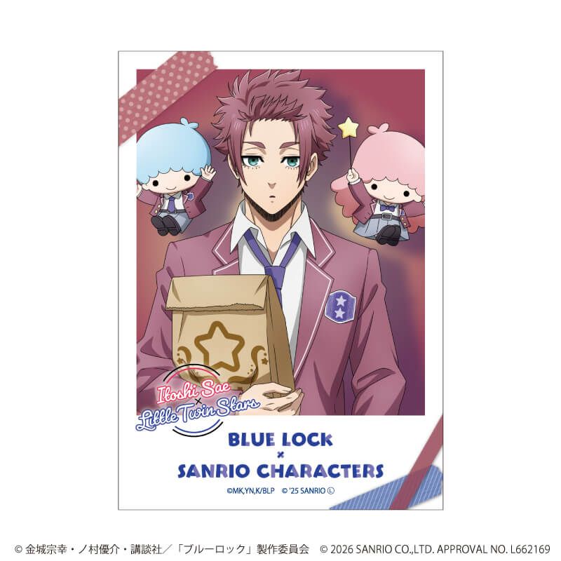 ミニブロマイド「TVアニメ『ブルーロック』×サンリオキャラクターズ」02/コンプリートセット(全10種)(コラボイラスト)