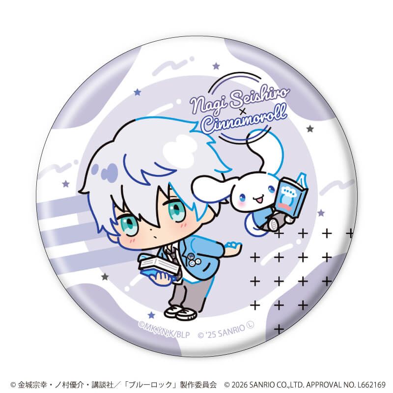 缶バッジ「TVアニメ『ブルーロック』×サンリオキャラクターズ」03/ブラインド(10種)(コラボイラスト)