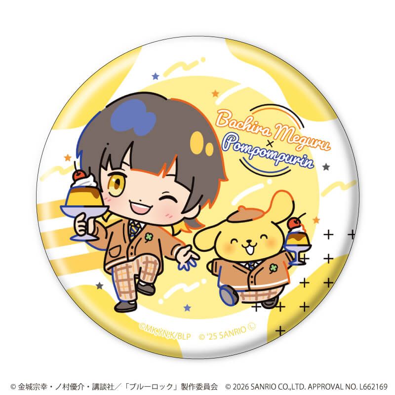 缶バッジ「TVアニメ『ブルーロック』×サンリオキャラクターズ」03/ブラインド(10種)(コラボイラスト)