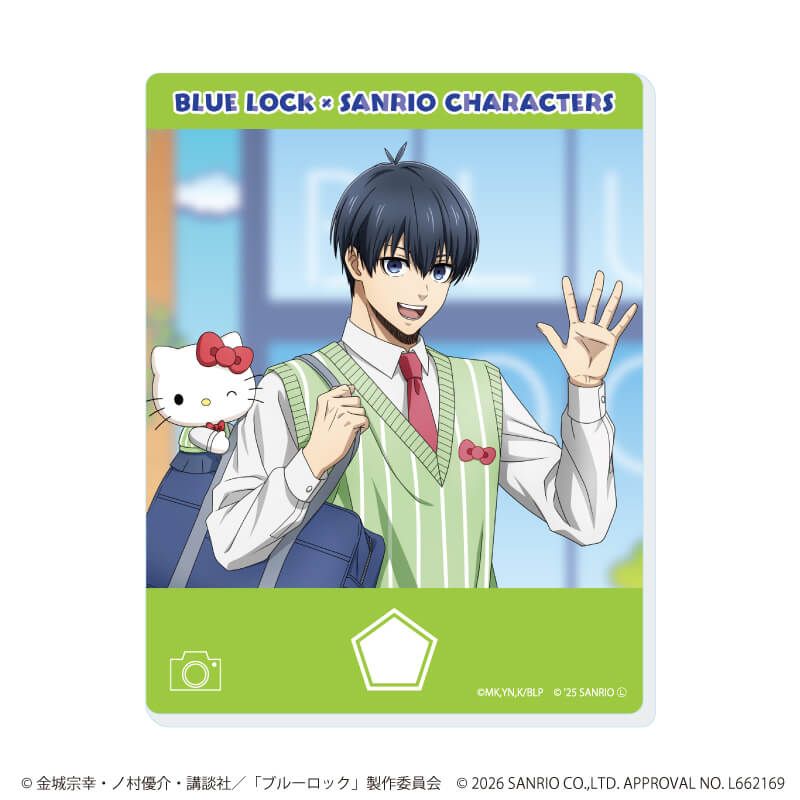 アクリルカード「TVアニメ『ブルーロック』×サンリオキャラクターズ」04/ブラインド(10種)(コラボイラスト)