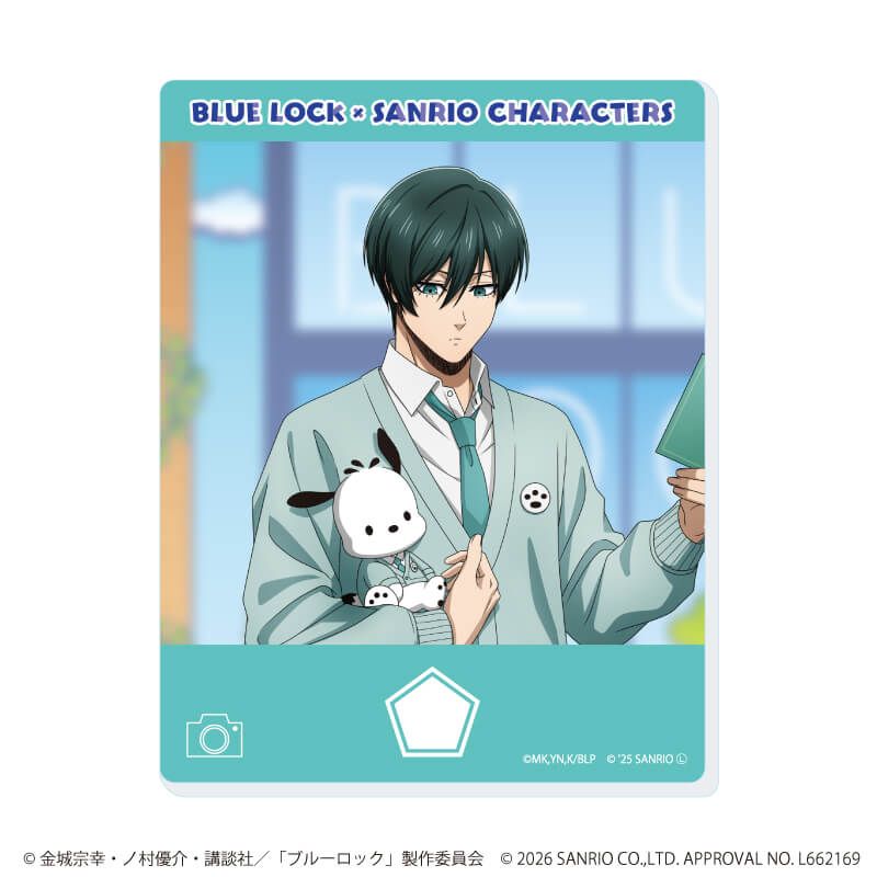 アクリルカード「TVアニメ『ブルーロック』×サンリオキャラクターズ」04/ブラインド(10種)(コラボイラスト)