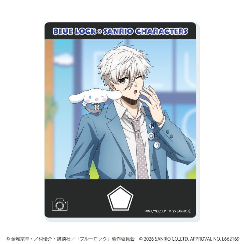 アクリルカード「TVアニメ『ブルーロック』×サンリオキャラクターズ」04/ブラインド(10種)(コラボイラスト)