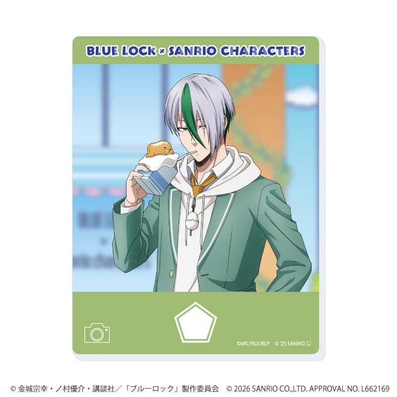 アクリルカード「TVアニメ『ブルーロック』×サンリオキャラクターズ」04/ブラインド(10種)(コラボイラスト)