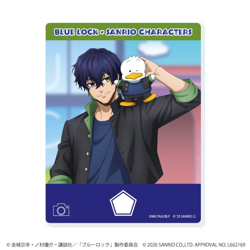 アクリルカード「TVアニメ『ブルーロック』×サンリオキャラクターズ」04/ブラインド(10種)(コラボイラスト)