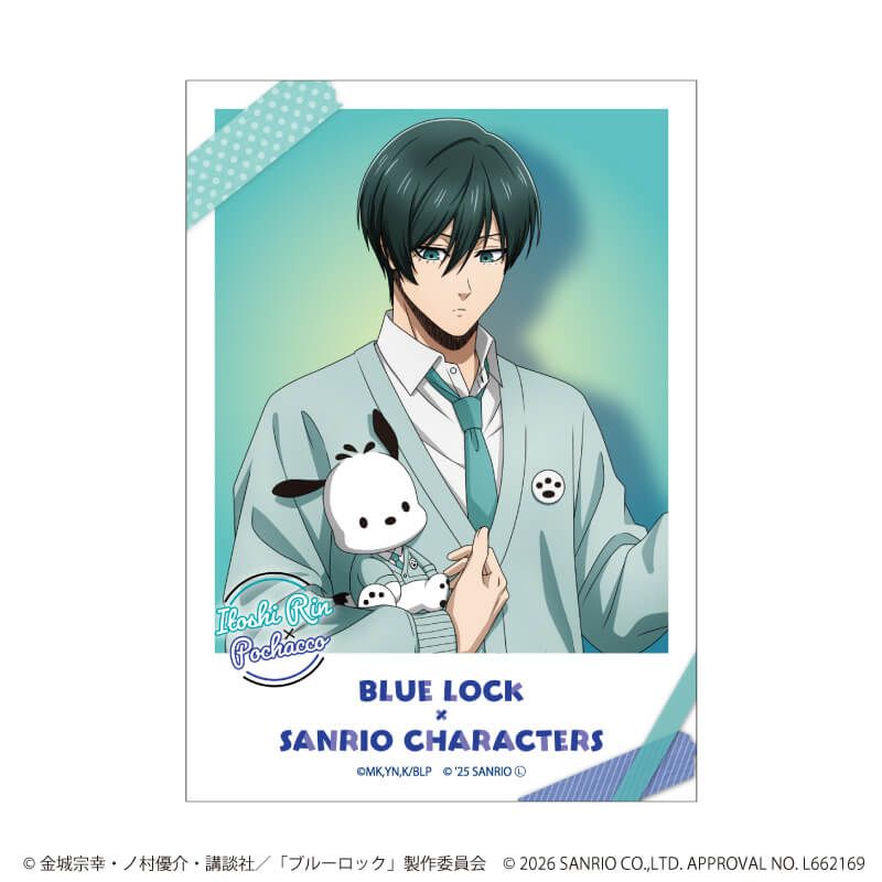 ミニブロマイド「TVアニメ『ブルーロック』×サンリオキャラクターズ」02/ブラインド(10種)(コラボイラスト)