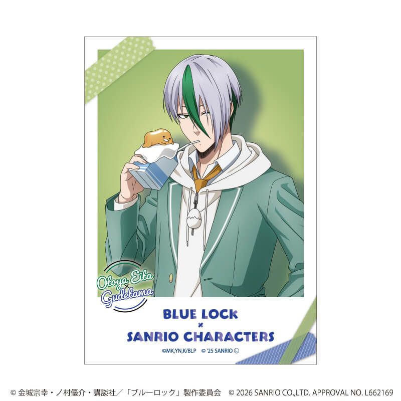 ミニブロマイド「TVアニメ『ブルーロック』×サンリオキャラクターズ」02/ブラインド(10種)(コラボイラスト)
