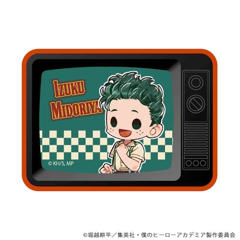 僕のヒーローアカデミア　グラフアート　ＴＶ型マグネット　緑谷出久　アメリカンレトロVer.