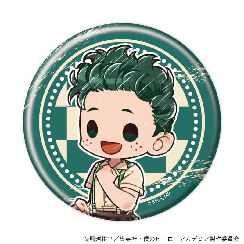 僕のヒーローアカデミア　グラフアート　トレーディング缶バッジ　アメリカンレトロVer.　全5種　コンプリートセット