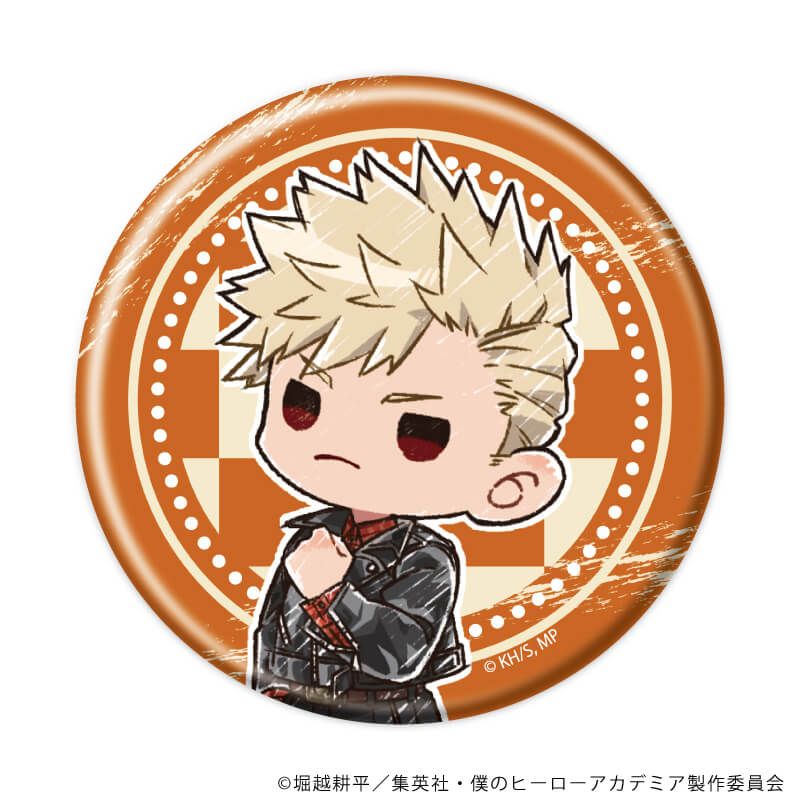 僕のヒーローアカデミア　グラフアート　トレーディング缶バッジ　アメリカンレトロVer.　全5種　コンプリートセット