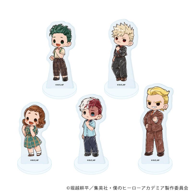 僕のヒーローアカデミア　グラフアート　トレーディングアクリルぷちスタンド　アメリカンレトロVer.　全5種