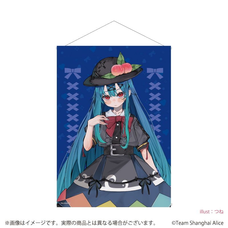 B2縦タペストリー「東方Project」20/比那名居天子 病みかわいいver.(描き起こしイラスト)