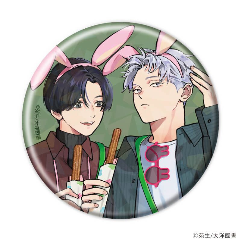 ホログラム缶バッジ(57mm)「兎の森」01/ブラインド(6種)(公式&描き下ろしイラスト)