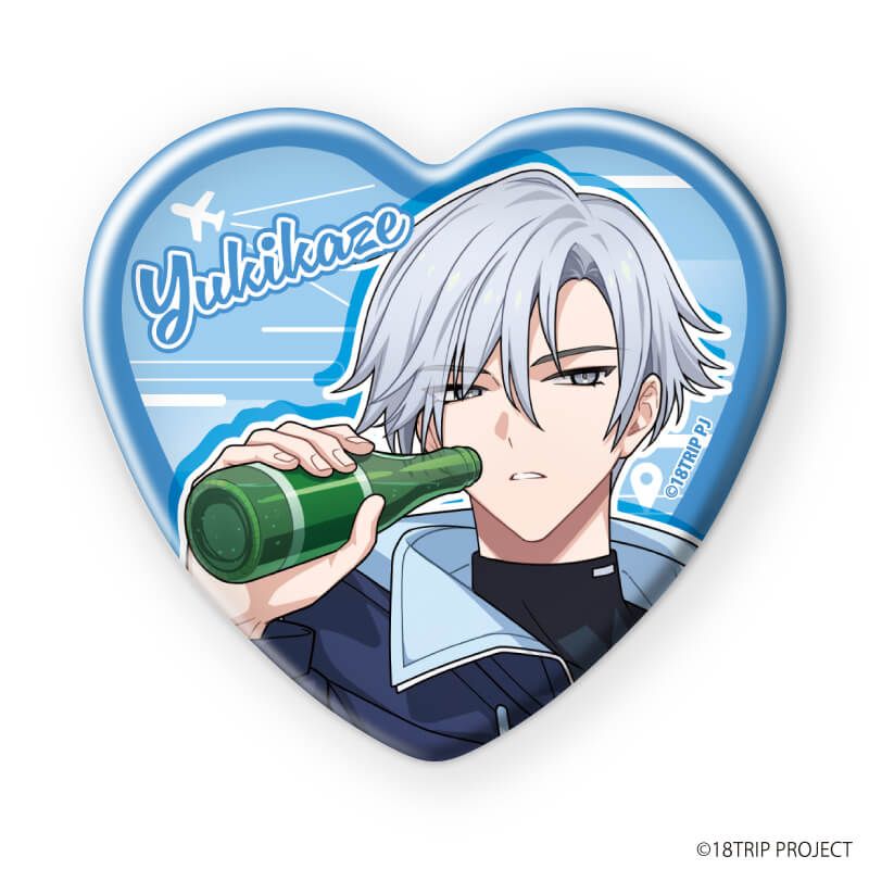 ハート型缶バッジ『18TRIP』03/コンプリートセット(全10種)(公式イラスト)