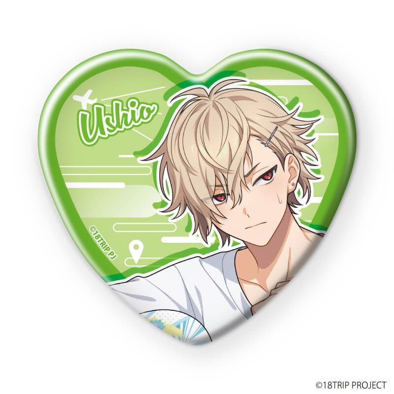 ハート型缶バッジ『18TRIP』03/コンプリートセット(全10種)(公式イラスト)
