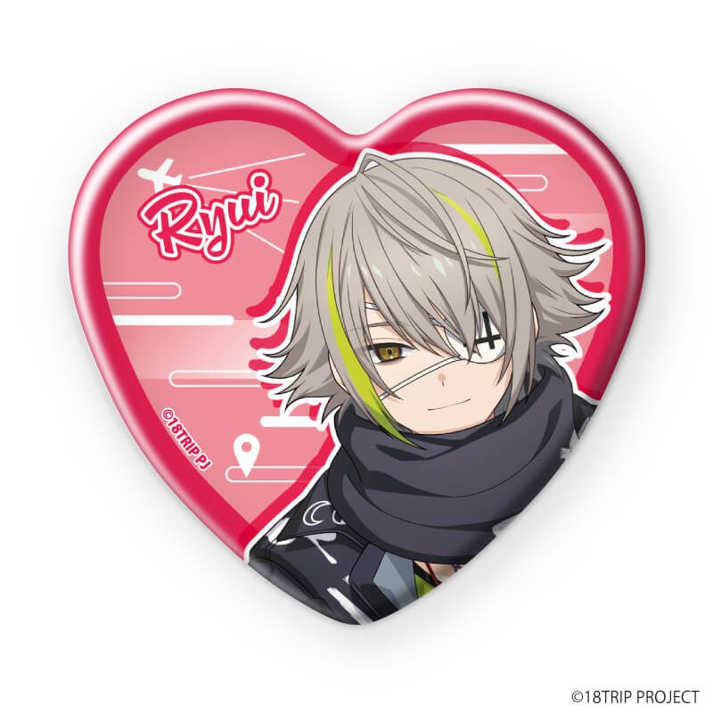 ハート型缶バッジ『18TRIP』04/ブラインド(10種)(公式イラスト)