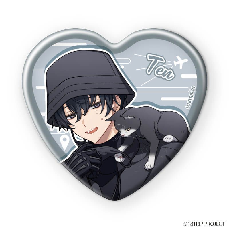 ハート型缶バッジ『18TRIP』03/ブラインド(10種)(公式イラスト)