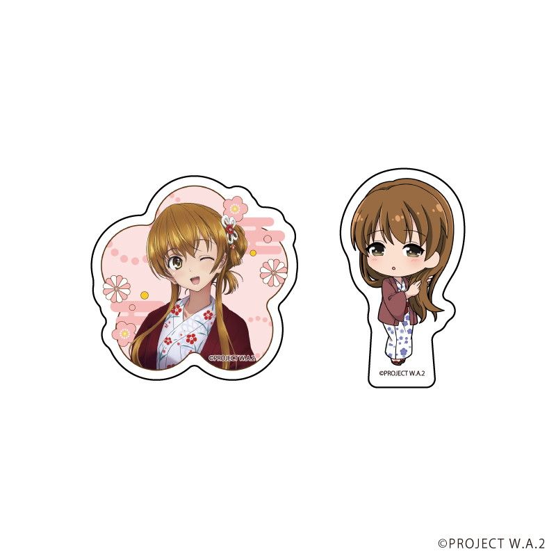 クリアステッカーミニ2種セット「WHITE ALBUM2」01/雪菜 浴衣Ver.(描き下ろし&描き起こしイラスト)