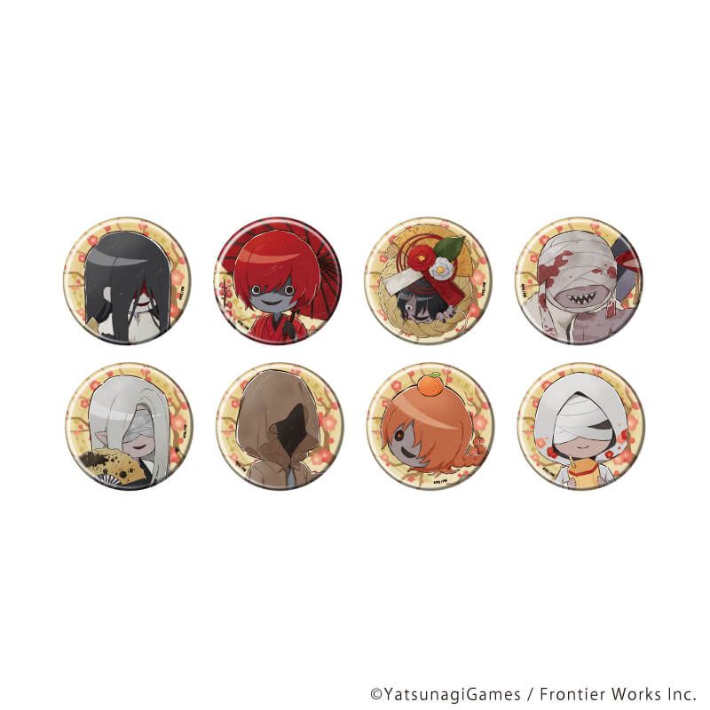 缶バッジ「文字化化」02/正月ver. コンプリートセット(全8種)(グラフアートイラスト)