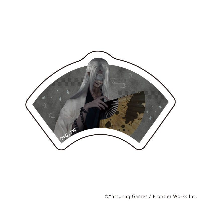 ダイカットステッカー「文字化化」05/銀髪の男 正月ver.(描き下ろしイラスト)