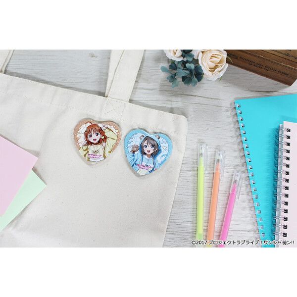 ラブライブ！サンシャイン!! 描き下ろし トレーディングハート型缶バッジ アニマル衣装(PCS)
