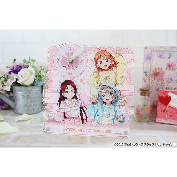 ラブライブ！サンシャイン!! 描き下ろし アクリル置時計【2年生】アニマル衣装