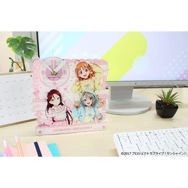 ラブライブ！サンシャイン!! 描き下ろし アクリル置時計【2年生】アニマル衣装