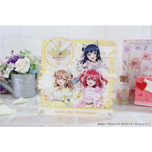 ラブライブ！サンシャイン!! 描き下ろし アクリル置時計【1年生】アニマル衣装