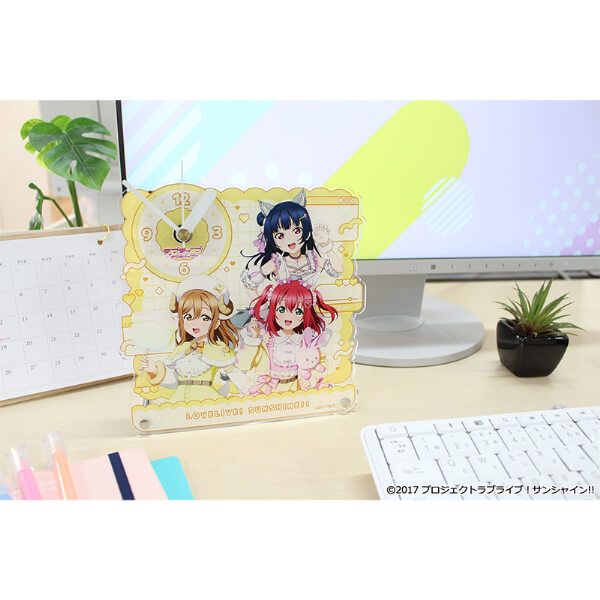 ラブライブ！サンシャイン!! 描き下ろし アクリル置時計【1年生】アニマル衣装
