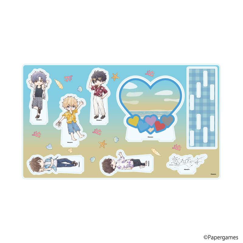 プレミアム アクリルジオラマプレート「恋とプロデューサー～EVOL×LOVE～」09/海辺デートver.(グラフアートイラスト)