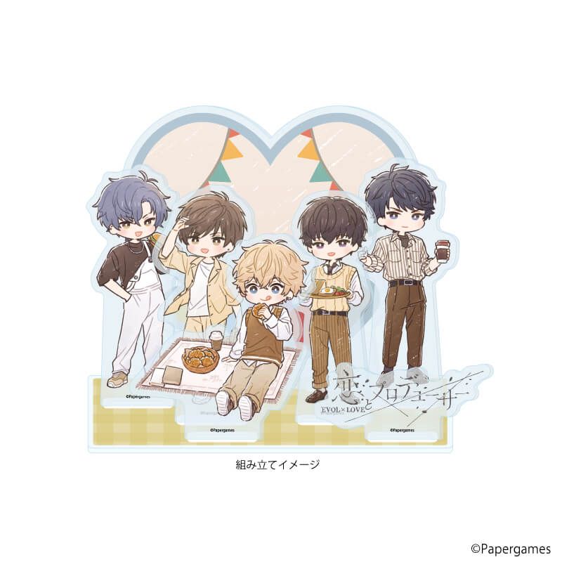 プレミアム アクリルジオラマプレート「恋とプロデューサー～EVOL×LOVE～」08/ピクニックデートver.(グラフアートイラスト)