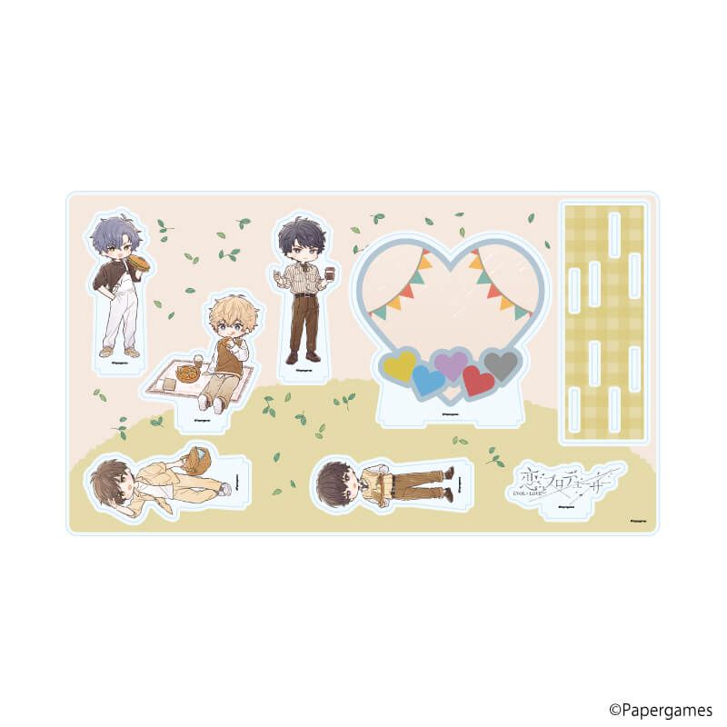 プレミアム アクリルジオラマプレート「恋とプロデューサー～EVOL×LOVE～」08/ピクニックデートver.(グラフアートイラスト)