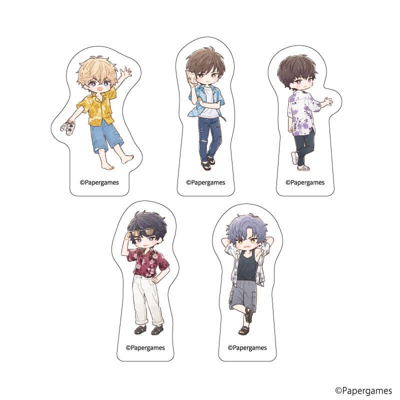 フレークシール(5種セット)「恋とプロデューサー～EVOL×LOVE～」02/海辺デートver.(グラフアートイラスト)