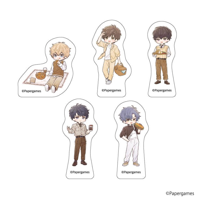 フレークシール(5種セット)「恋とプロデューサー～EVOL×LOVE～」01/ピクニックデートver.(グラフアートイラスト)
