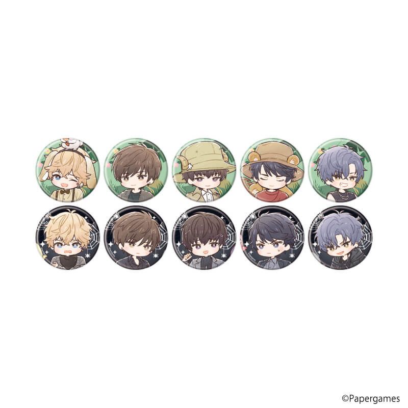 缶バッジ「恋とプロデューサー～EVOL×LOVE～」33/セット2 コンプリートセット(全10種)(グラフアートイラスト)