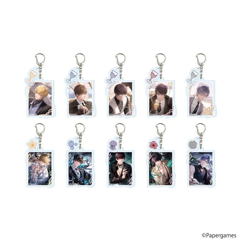 パーツ付きアクリルキーホルダー「恋とプロデューサー～EVOL×LOVE～」07/セット1 コンプリートセット(全10種)(公式イラスト)