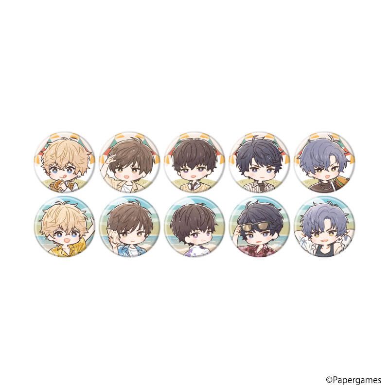 缶バッジ「恋とプロデューサー～EVOL×LOVE～」32/セット1 ブラインド(10種)(グラフアートイラスト)