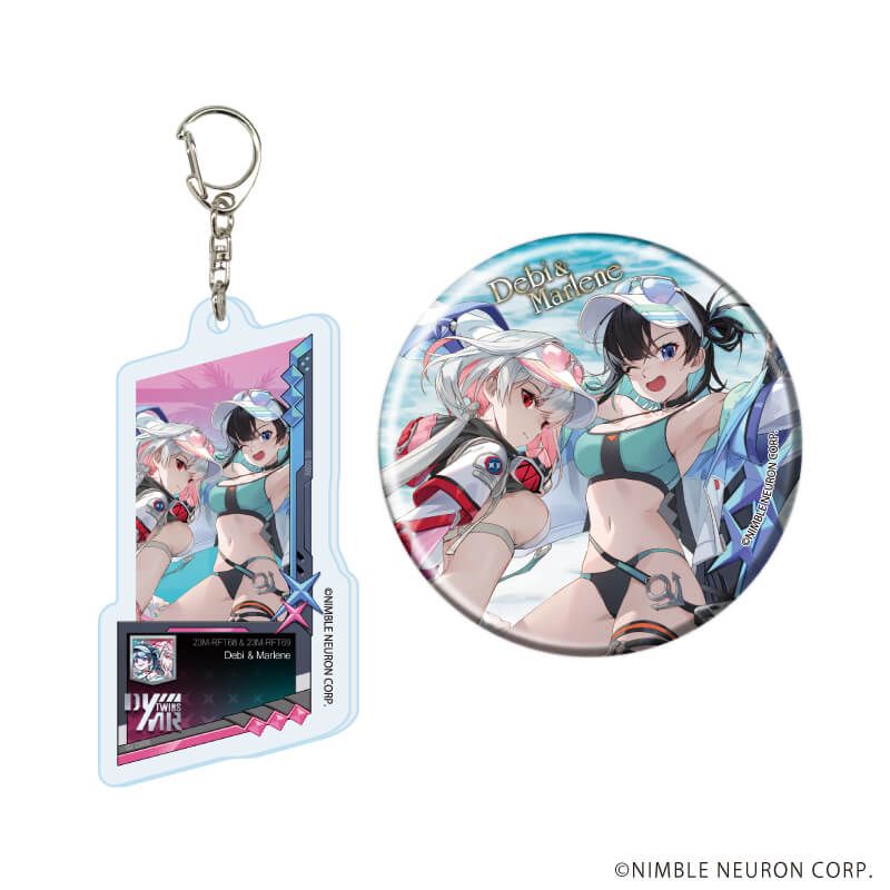 アクリルキーホルダー&缶バッジセット「エターナルリターン」02/デビー&マーリン(公式イラスト)