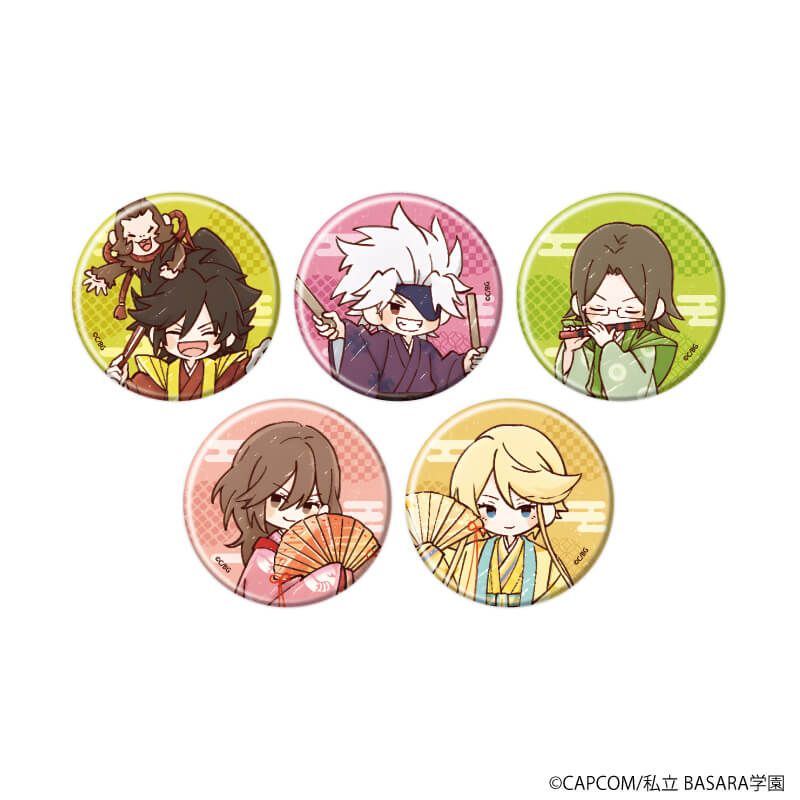 缶バッジ「学園BASARA」29/ひな祭りver. ブラインド(5種)(グラフアートイラスト)