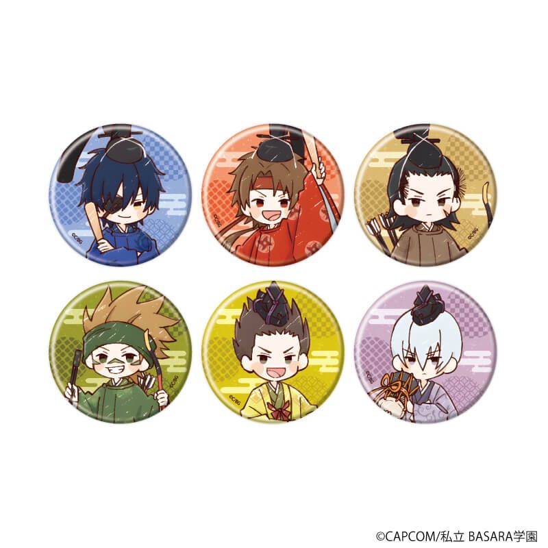 缶バッジ「学園BASARA」28/ひな祭りver. ブラインド(6種)(グラフアートイラスト)