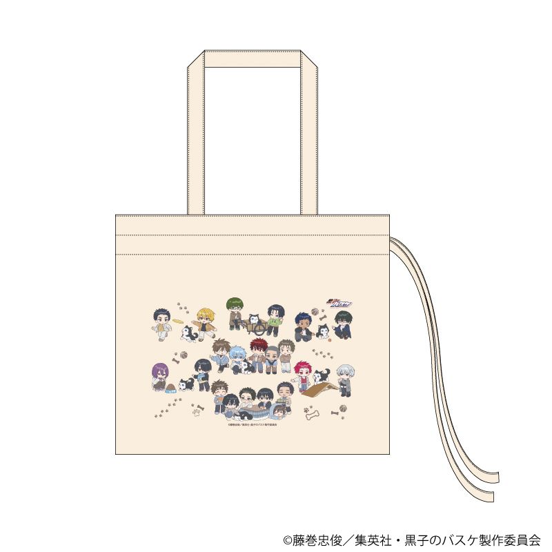 ギャザートートバッグ「黒子のバスケ」01/テツヤ2号といっしょver.(ミニキャライラスト)