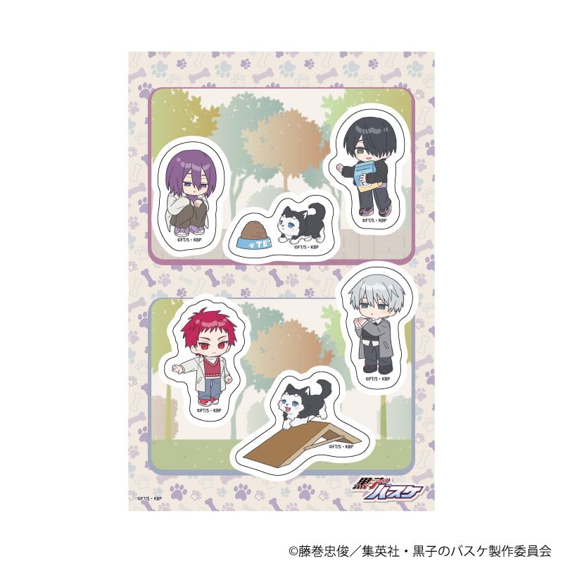 PETANTシール「黒子のバスケ」37/テツヤ2号といっしょver. C(ミニキャライラスト)