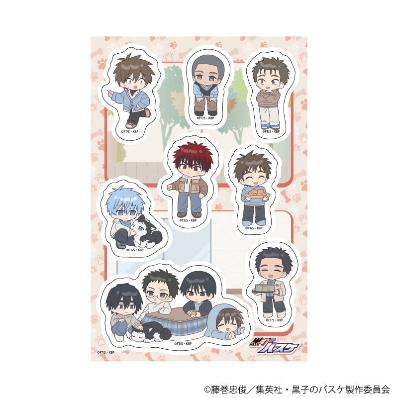 PETANTシール「黒子のバスケ」35/テツヤ2号といっしょver. A(ミニキャライラスト)