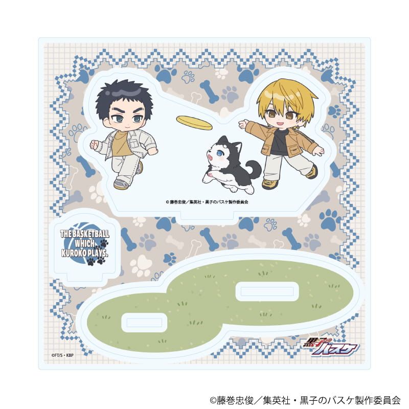 アクリルスタンドプレート「黒子のバスケ」10/海常 テツヤ2号といっしょver.(ミニキャライラスト)