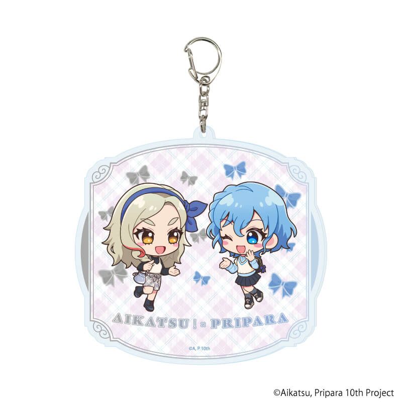 デカアクリルキーホルダー「アイカツ！×プリパラ THE MOVIE -出会いのキセキ！-」05/凛＆ドロシー(ミニキャライラスト)