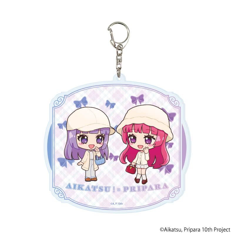 デカアクリルキーホルダー「アイカツ！×プリパラ THE MOVIE -出会いのキセキ！-」02/スミレ＆そふぃ(ミニキャライラスト)