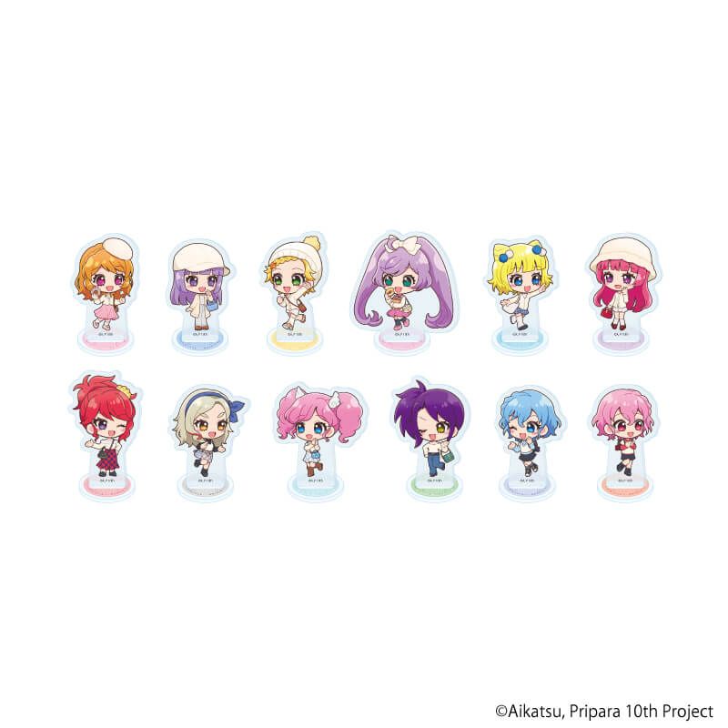 アクリルぷちスタンド「アイカツ！×プリパラ THE MOVIE -出会いのキセキ！-」02/コンプリートセット(全12種)(ミニキャライラスト)