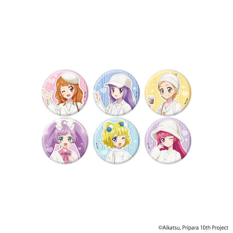 缶バッジ「アイカツ！×プリパラ THE MOVIE -出会いのキセキ！-」02/コンプリートセット(全6種)(描き下ろしイラスト)