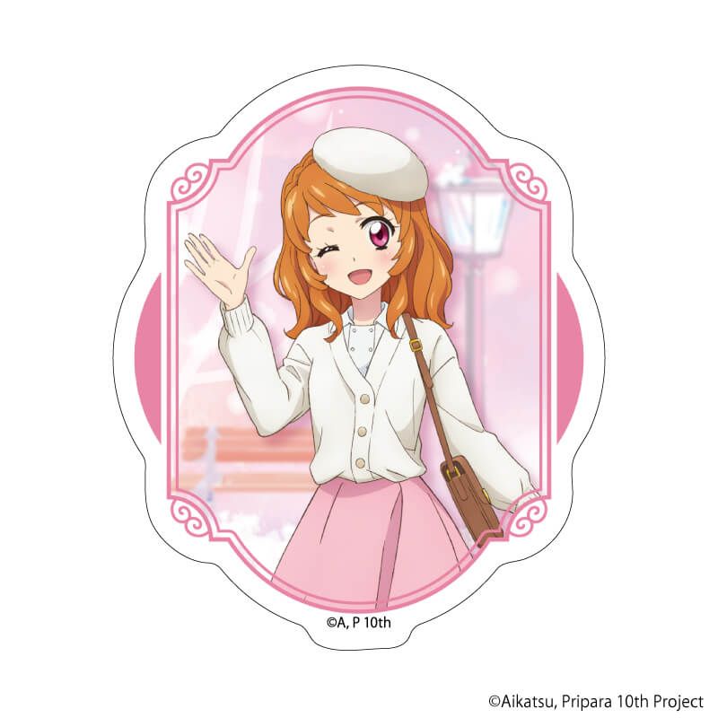 ダイカットステッカー「アイカツ！×プリパラ THE MOVIE -出会いのキセキ！-」01/あかり(描き下ろしイラスト)