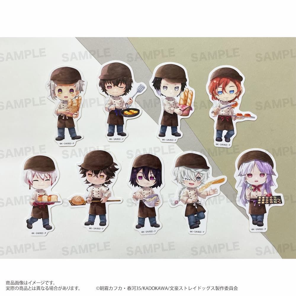 「文豪ストレイドッグス」トレーディングダイカットステッカー（きゃらまーじゅ）ベーカリーver. BOX