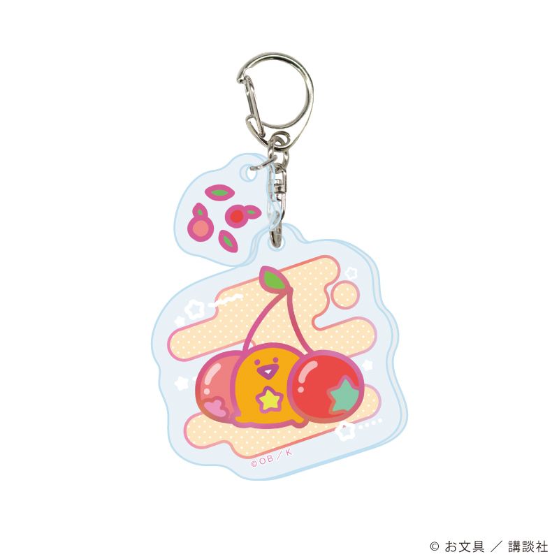 パーツ付きアクリルキーホルダー「お文具といっしょ」03/パステルポップver. コンプリートセット(全6種)(描き下ろしイラスト)